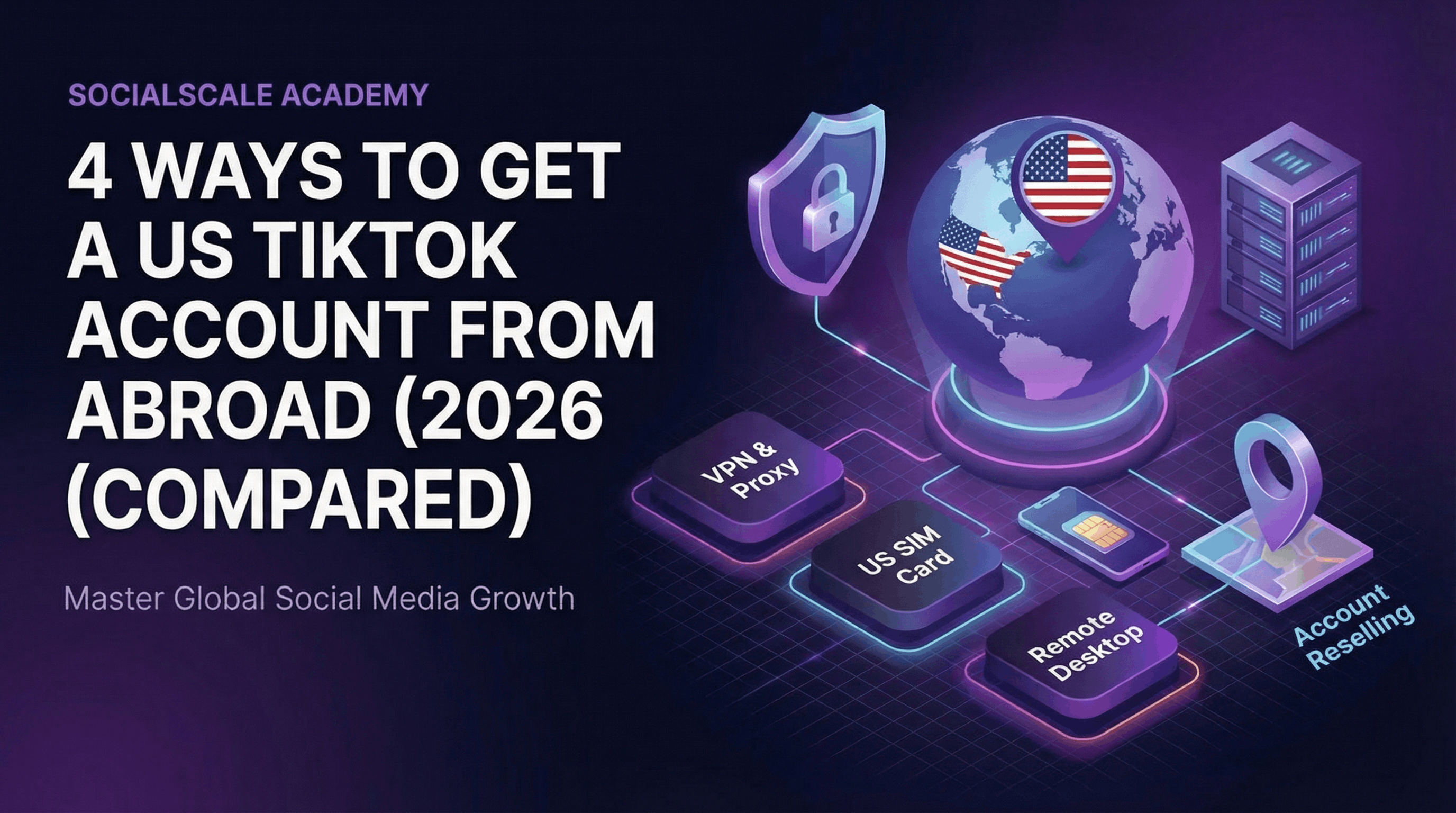 4 Ways to Get a US TikTok Account from Abroad (2026 Compared)